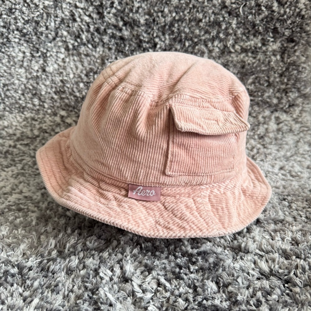 Aero Pink Corduroy Bucket Hat